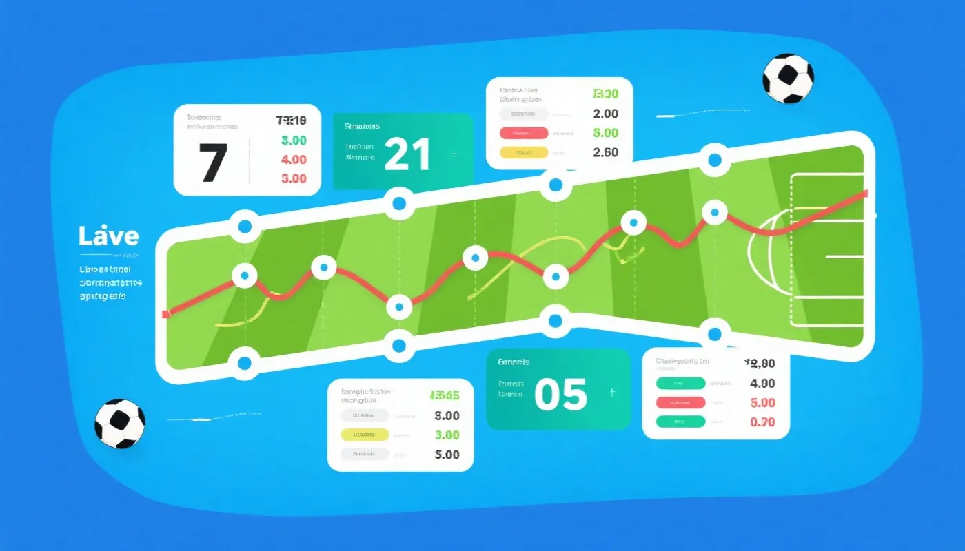 即时比分与赔率走势联动示意图